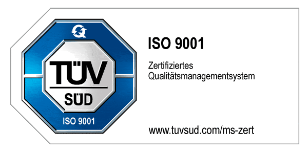 TÜV Zertifizierung ISO 9001