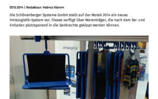 Intralogistiksystem mit platzsaprenden Taschen