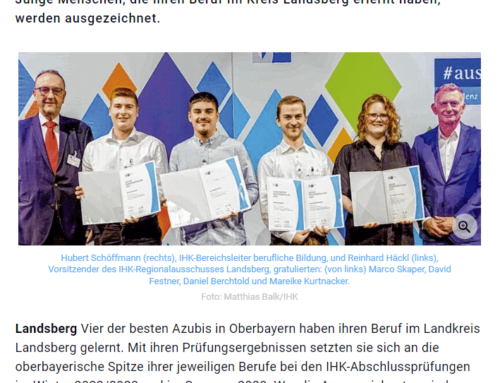 Oberbayerische Top-Azubis haben im Landkreis gelernt