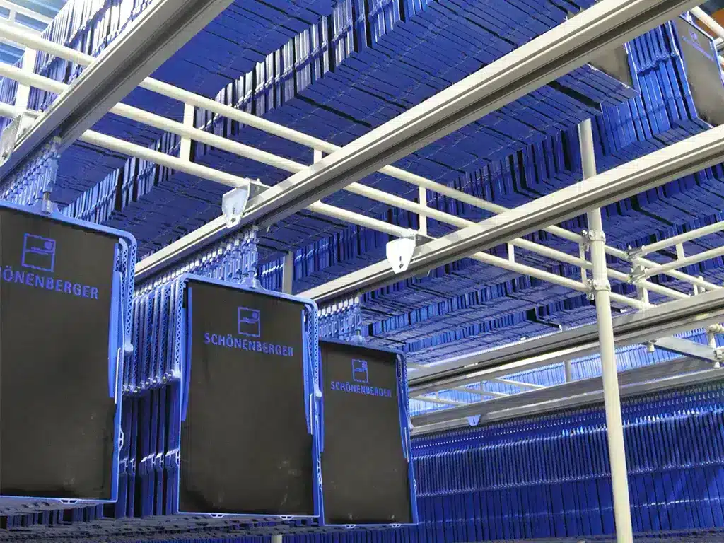 Schoenenbegrer-Systems_Pouch_Sorter Taschensorter von Schönenberger für maximale Vielfalt beim Warentransport