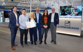 Anerkennung als Ausbildungsbetrieb hervorragender Leistung Schönenberger Systeme Landsberg am Lech