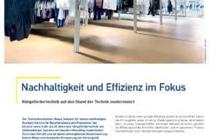Retrofit & Maintenance Technische Logistik Schönenberger Systeme MEWA